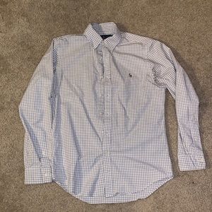 Men’s Gingham slim fit Polo button down. Great condition.